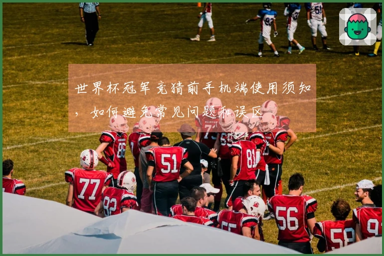 世界杯冠军竞猜前手机端使用须知，如何避免常见问题和误区